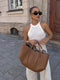 Bolsa Tote Vintage para mulheres | Bolsa de ombro em couro com design atemporal e espaçoso