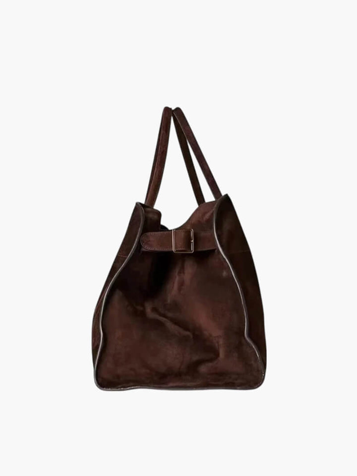 Bolsa feminina elegante em couro vegetal com um design espaçoso