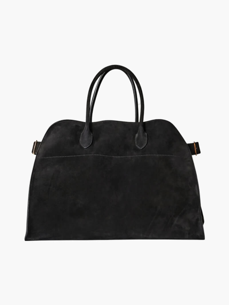 Bolsa feminina elegante em couro vegetal com um design espaçoso