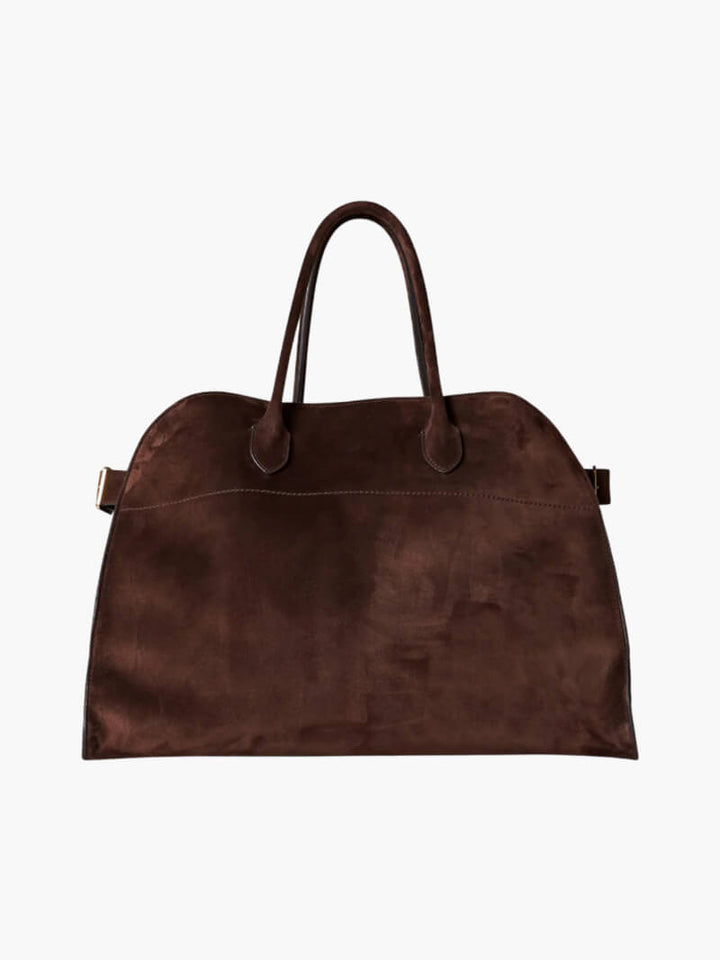 Bolsa feminina elegante em couro vegetal com um design espaçoso