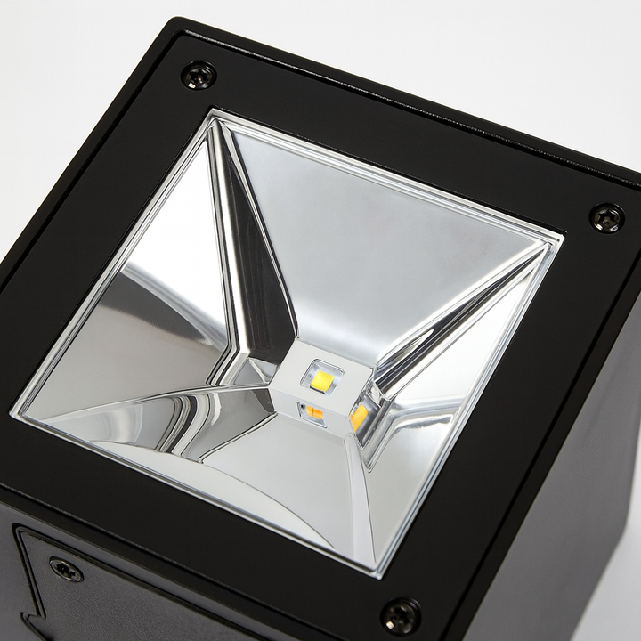 Black IP65 outdoor solar wall lamp