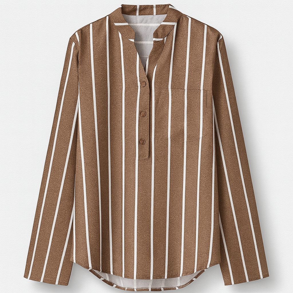 Brown Summer blouse | light, breathable fabric