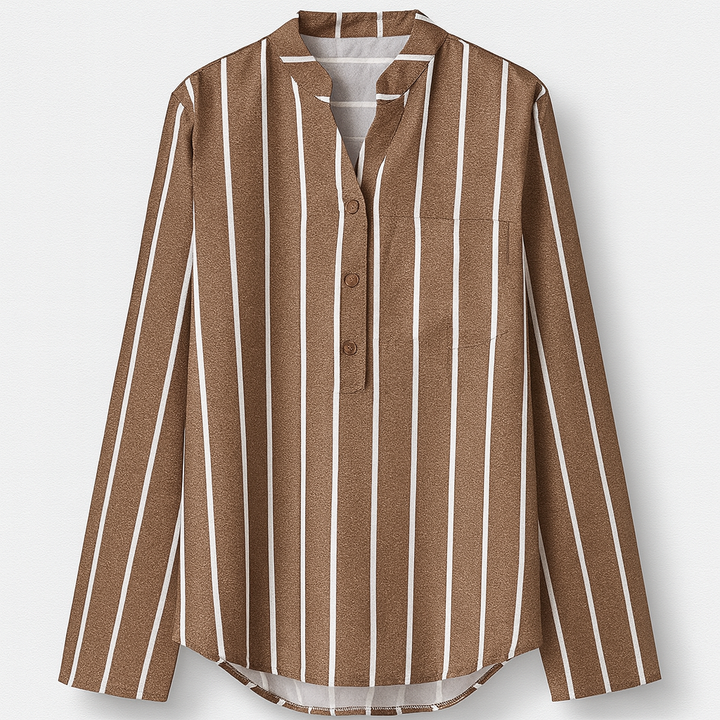 Brown Summer blouse | light, breathable fabric