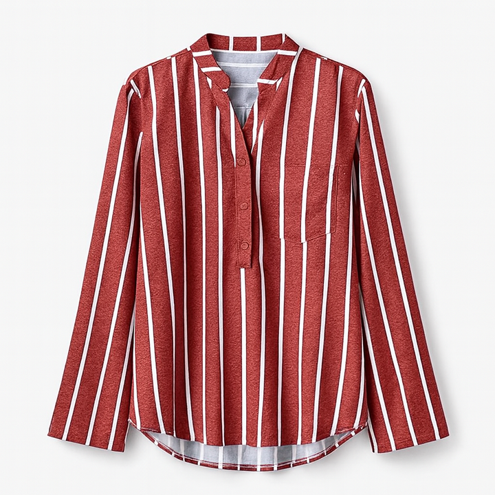 Red Summer blouse | light, breathable fabric