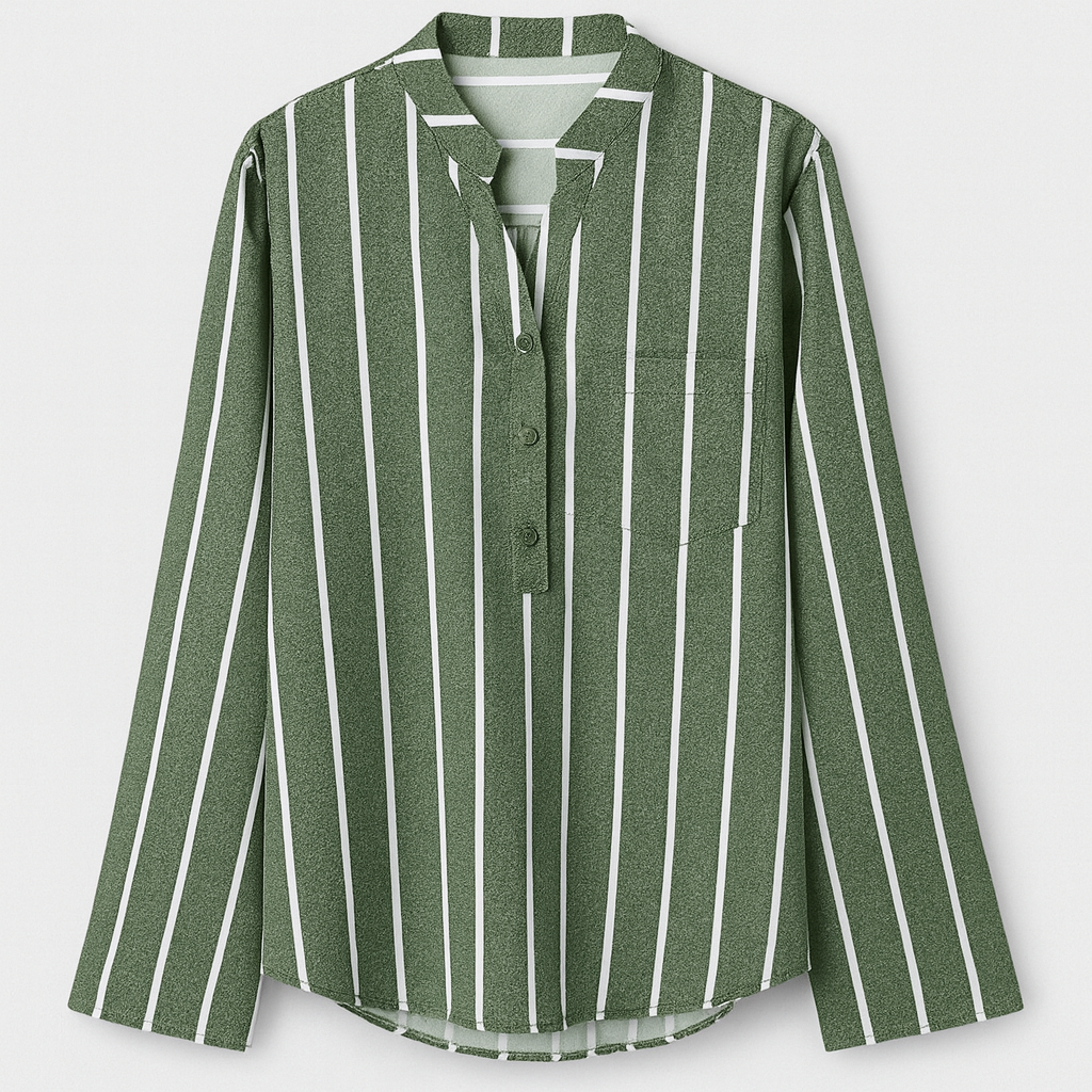 Green Summer blouse | light, breathable fabric