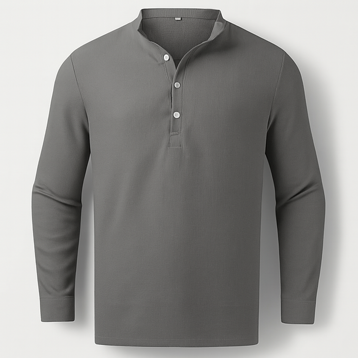 Gray Men's Long Sleeve Shirt