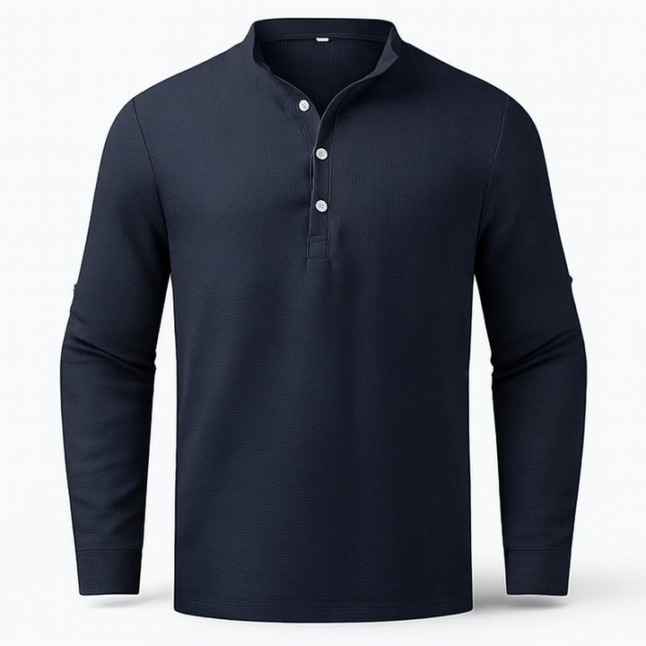 Black Men's Long Sleeve Shirt