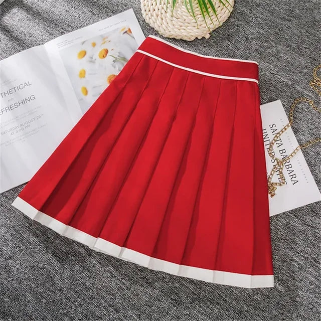 Camille kontrasztos redős mini kerület | Sportos elegancia és nyári kényelem