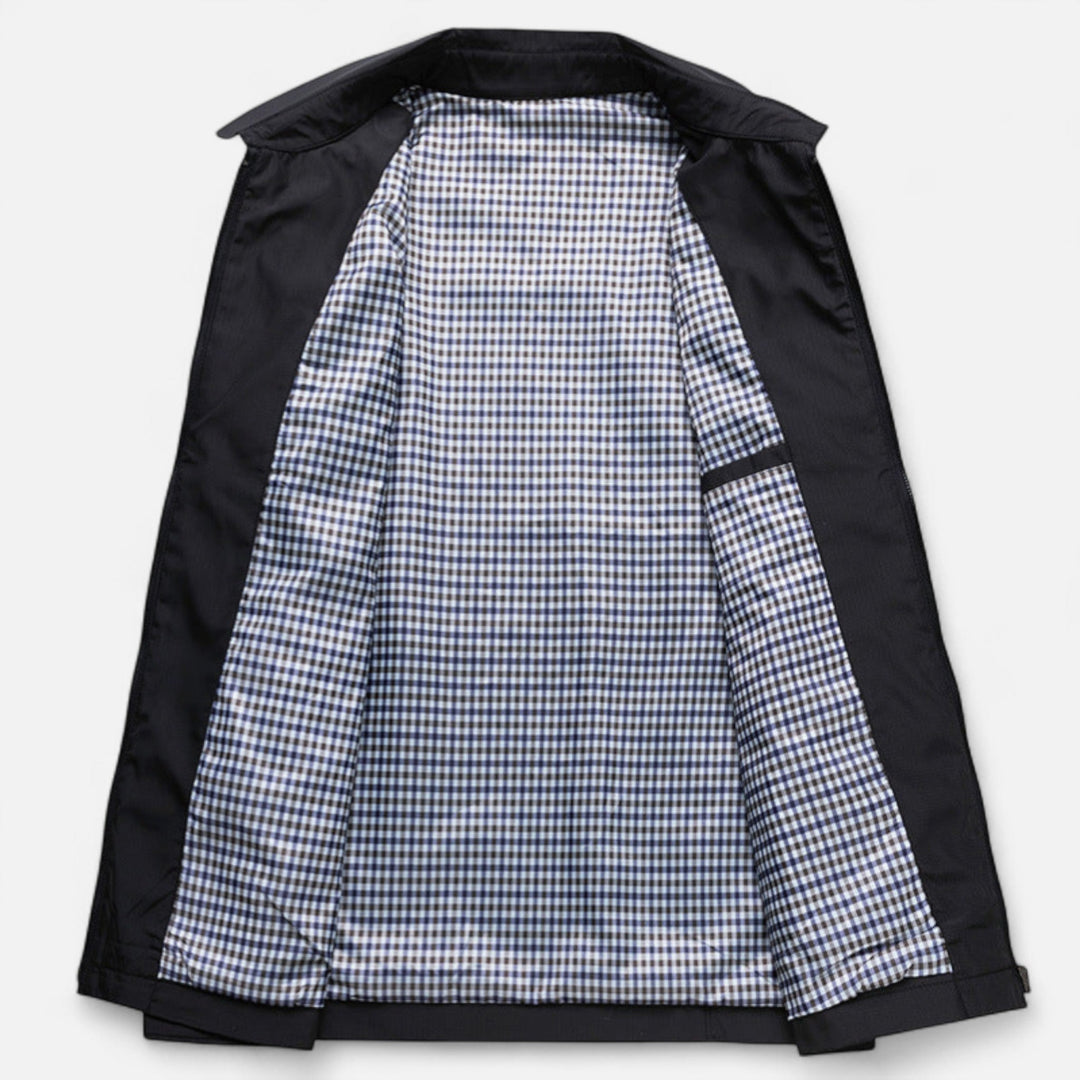 Męska kurtka biznesowa | Szlifowany krój lekka struktura wiosna elegancka