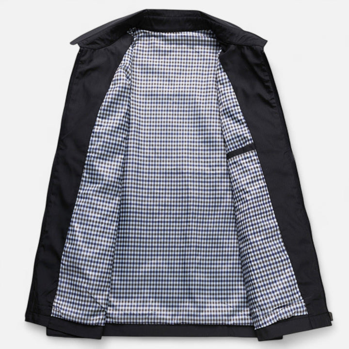 Męska kurtka biznesowa | Szlifowany krój lekka struktura wiosna elegancka