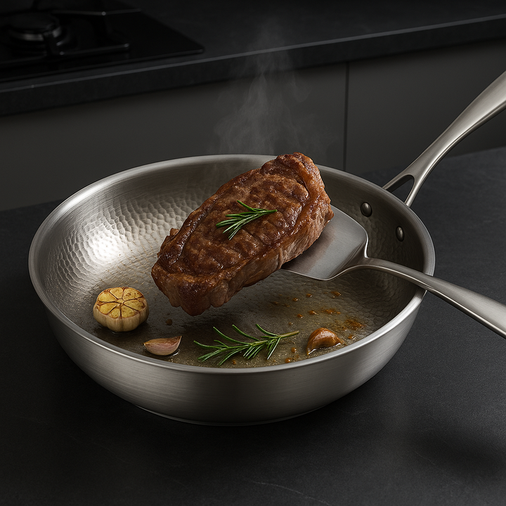 TITAN PREMIUM Pande | Ubelagt Ridsefast Titanium - Ekstrem Høj Varme