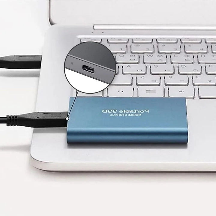 ByteX | Ulkoinen SSD - Erittäin nopea tallennus - Suurinopeuksinen tiedonsiirto - 1TB/2TB/4TB/8TB/16TB