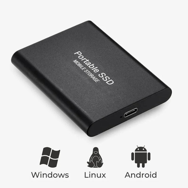 ByteX | Ulkoinen SSD - Erittäin nopea tallennus - Suurinopeuksinen tiedonsiirto - 1TB/2TB/4TB/8TB/16TB