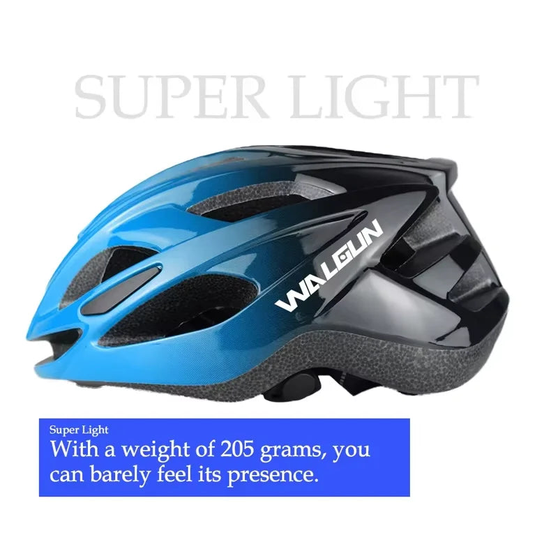 Ultralet VeloGuard | 205 g, 19 aberturas de ventilación, casco de bicicleta ajustable