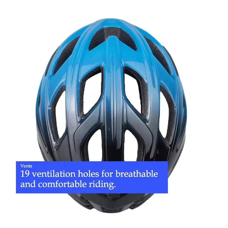 Ultralet VeloGuard | 205 g, 19 aberturas de ventilación, casco de bicicleta ajustable