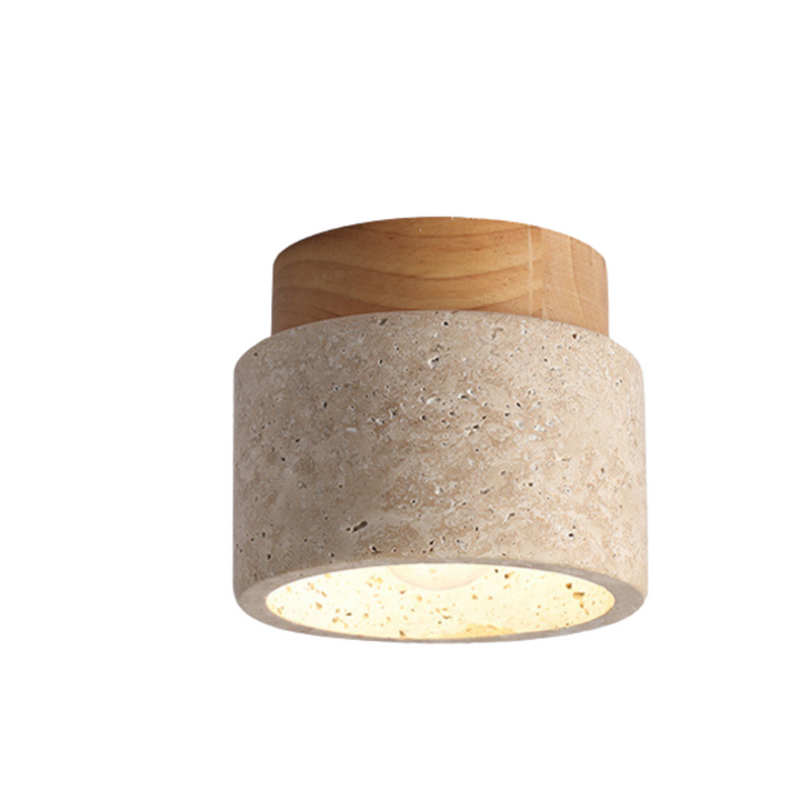 BrisaTravertino - Elegant og moderne LED-loftslampe
