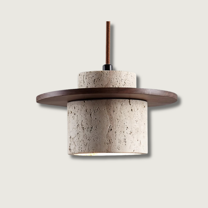 LuzCascada - Lampe i naturlig travertin