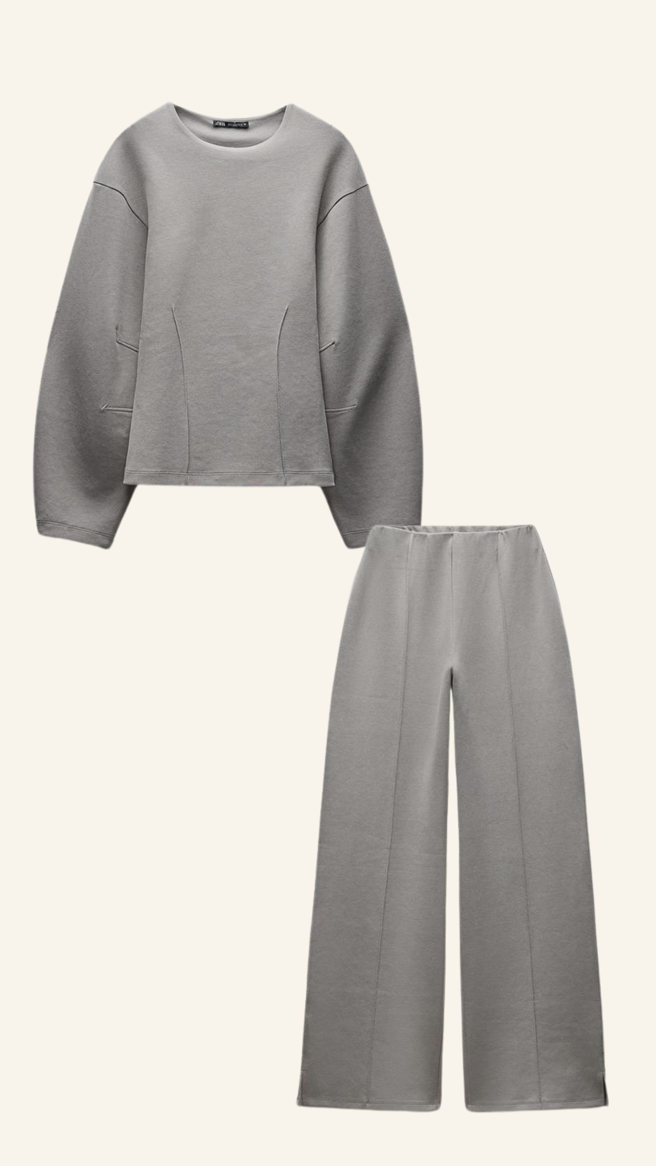 Knitted set for women | Jersey and wide trousers for casual use