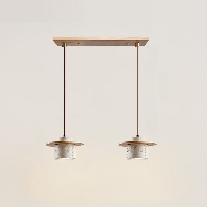 LuzCascada - Lampe i naturlig travertin