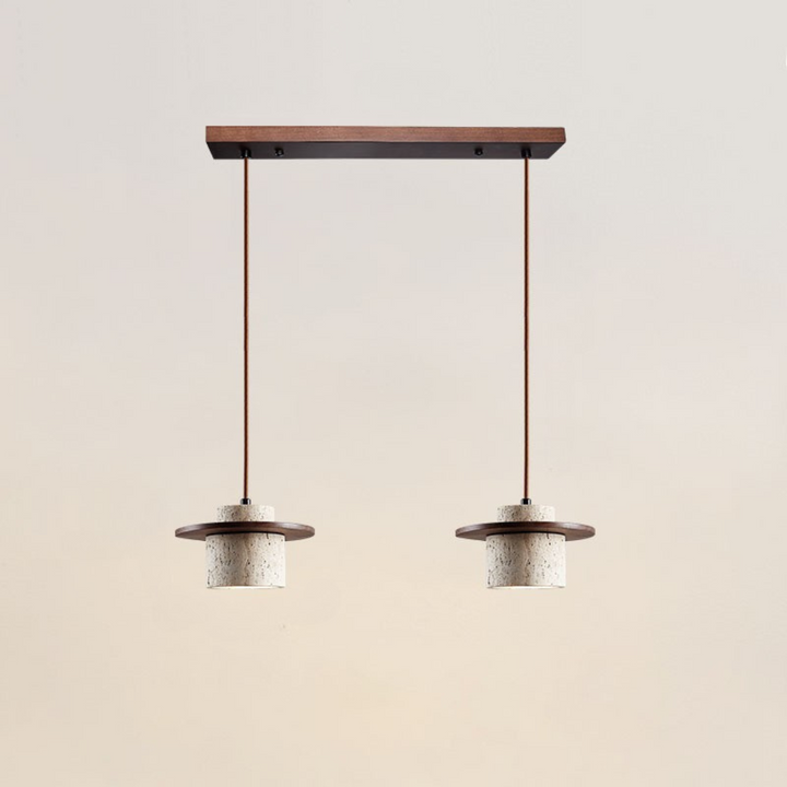 LuzCascada - Lampe i naturlig travertin