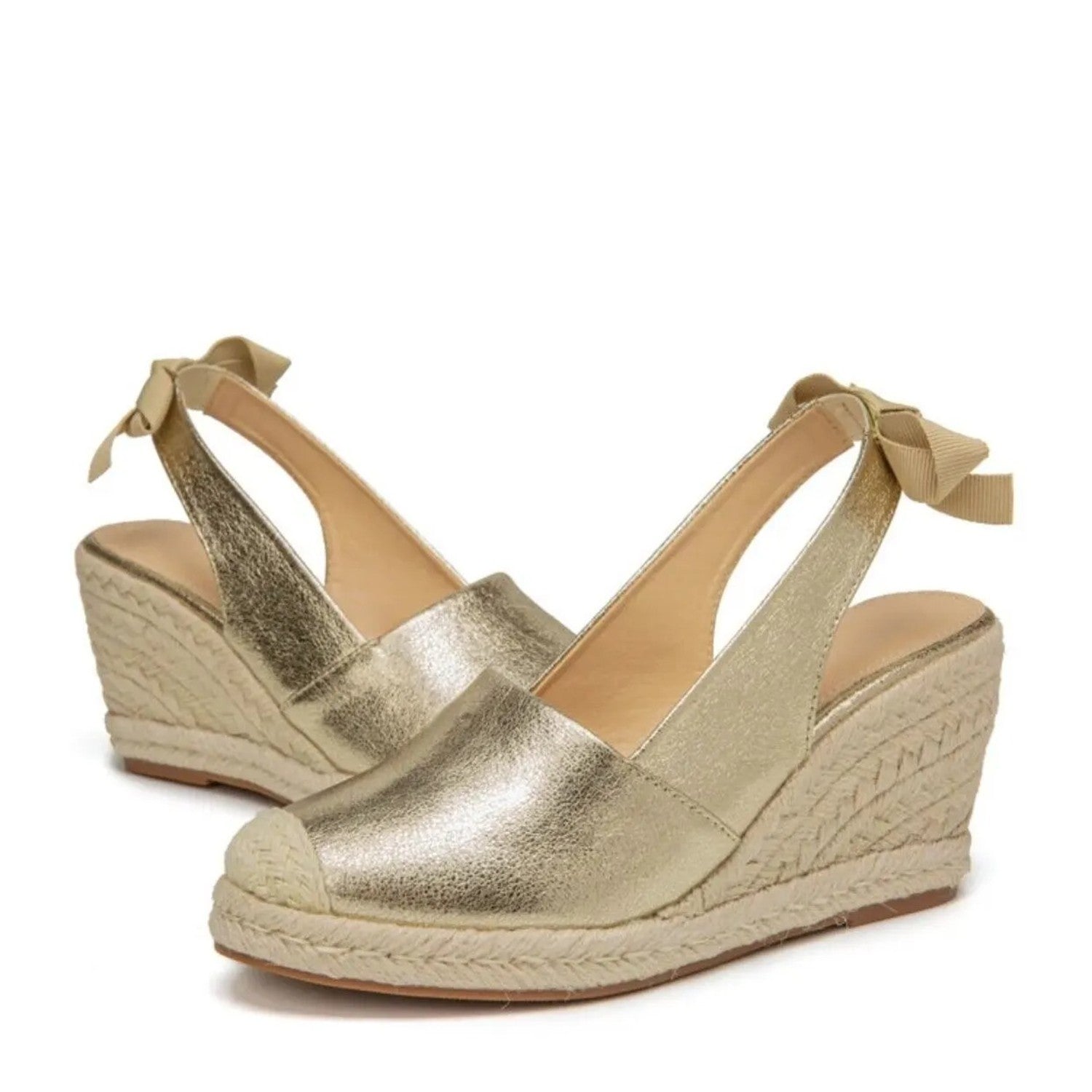 Valentina | Sandalias Doradas de Mujer con Plataforma para Primavera y Verano 1