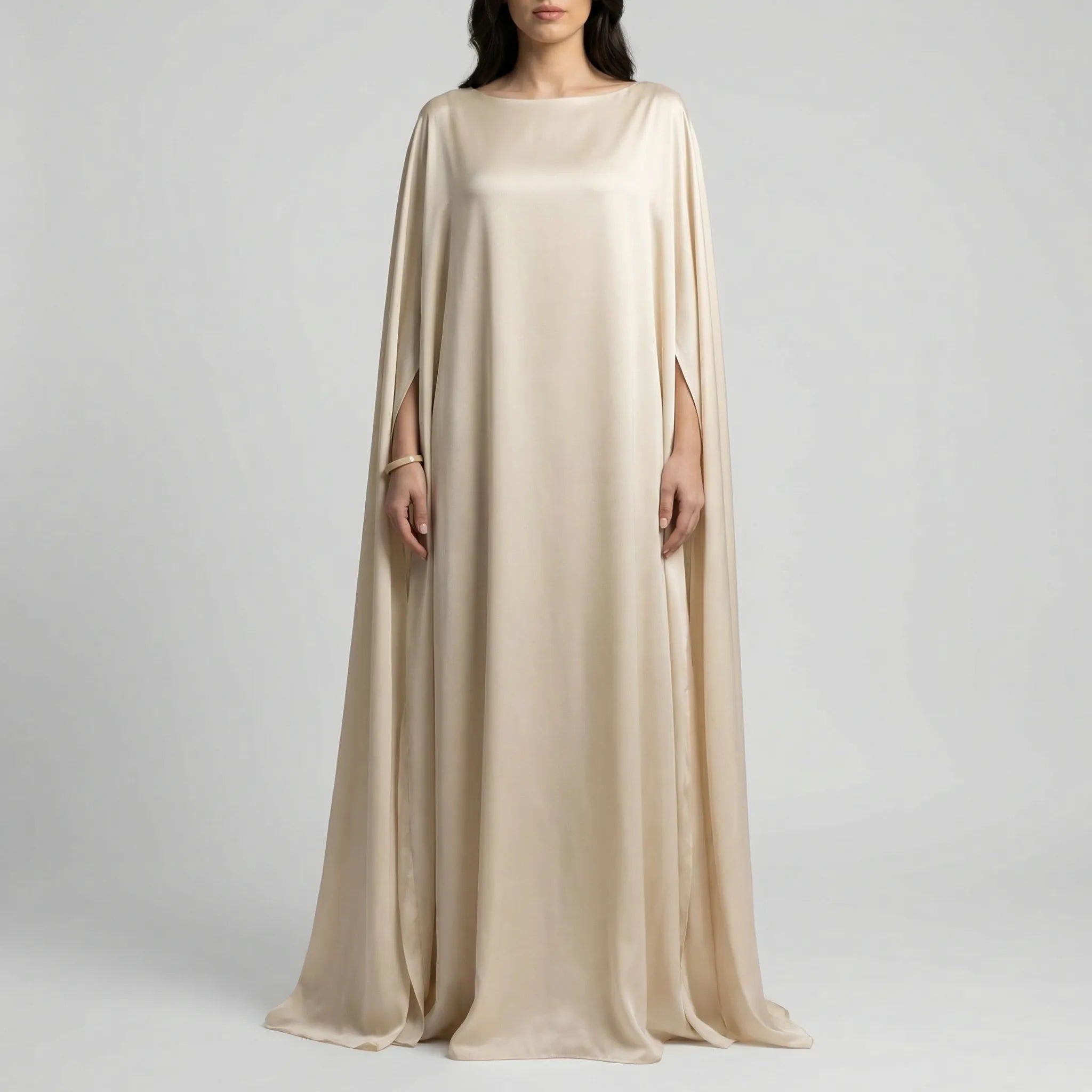 Veloria - Maxi Kjole Med Cape Ærmer