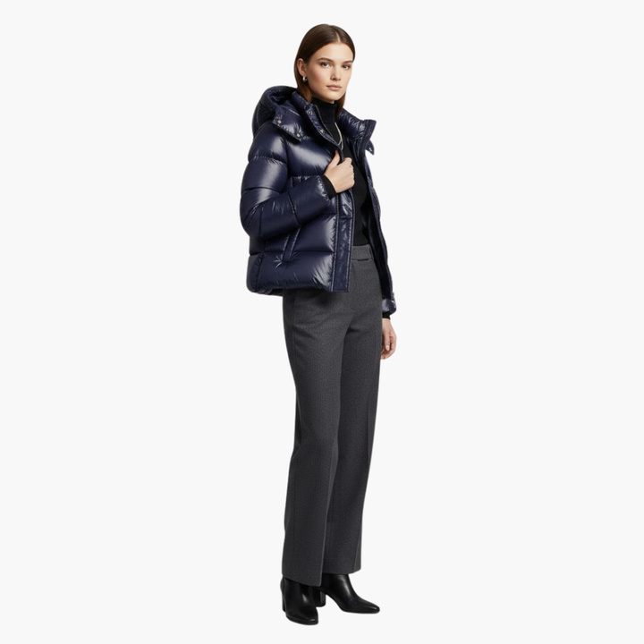 Jakke Naisten Topattu | Huppu Vetoketju Tikkikangas Kevyt