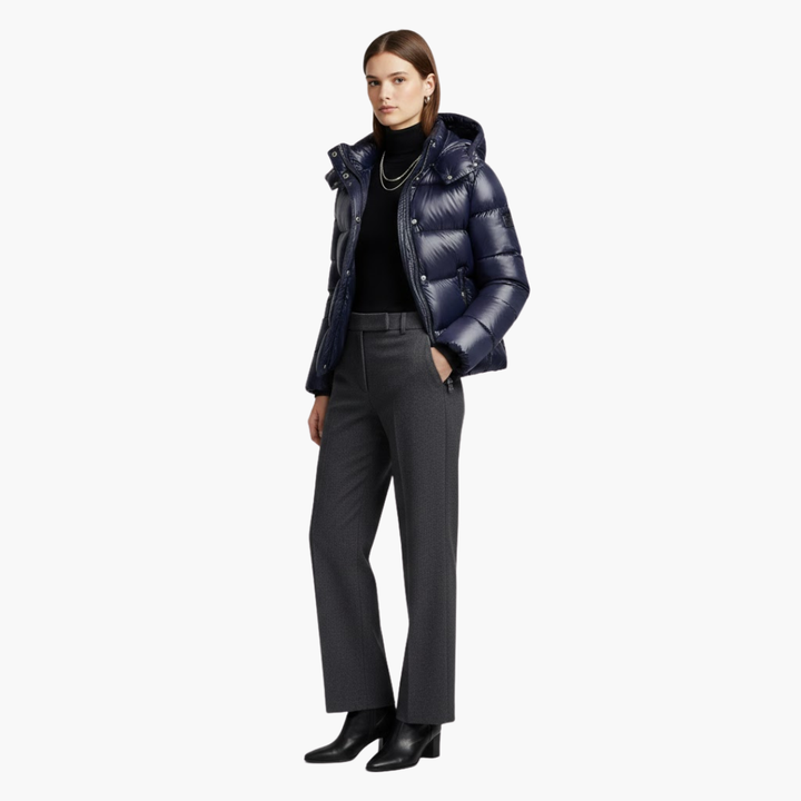 Jakke Naisten Topattu | Huppu Vetoketju Tikkikangas Kevyt