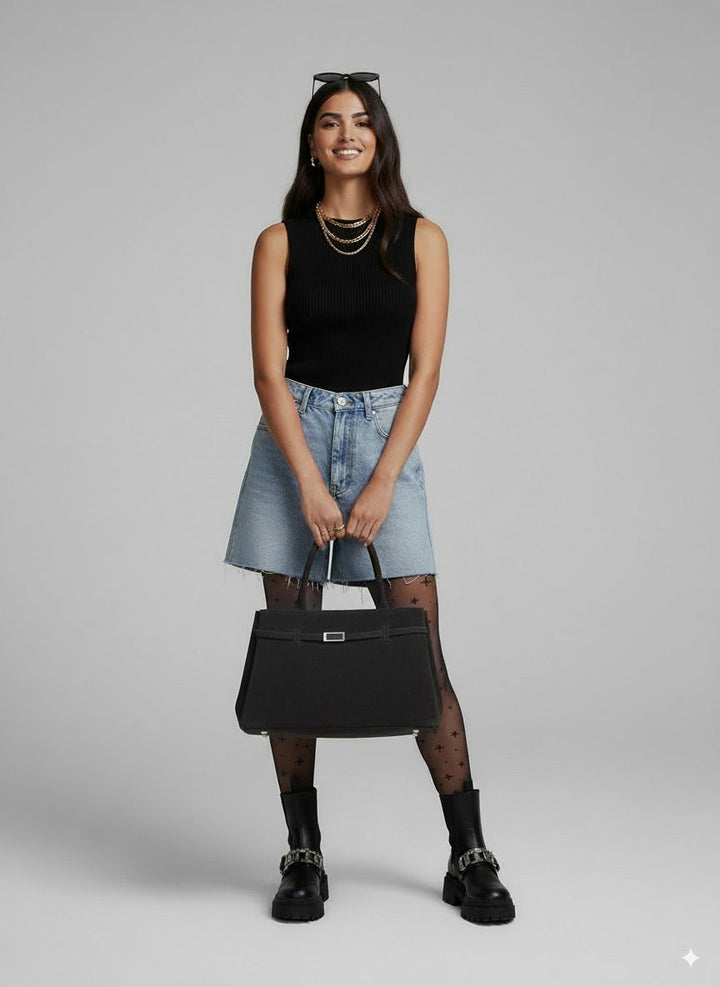 Victoire Taske | Elegant & Rummelig i Vegansk Wildleder