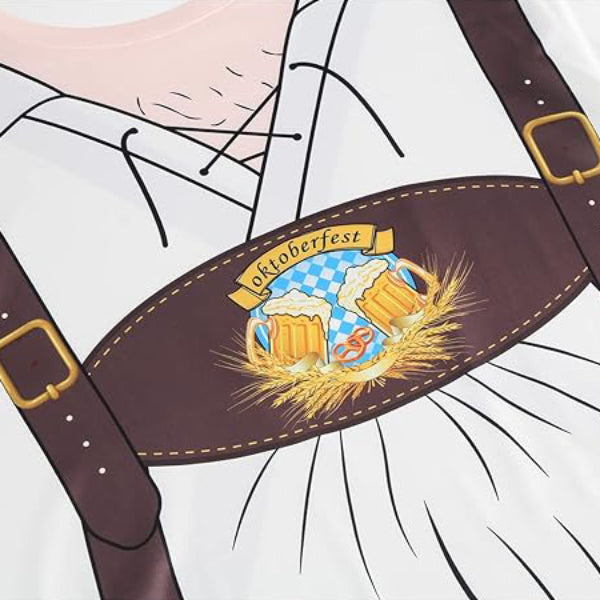 Camiseta BrauBruder | Humor de Lederhosen impreso y barriga cervecera Foto-Realista