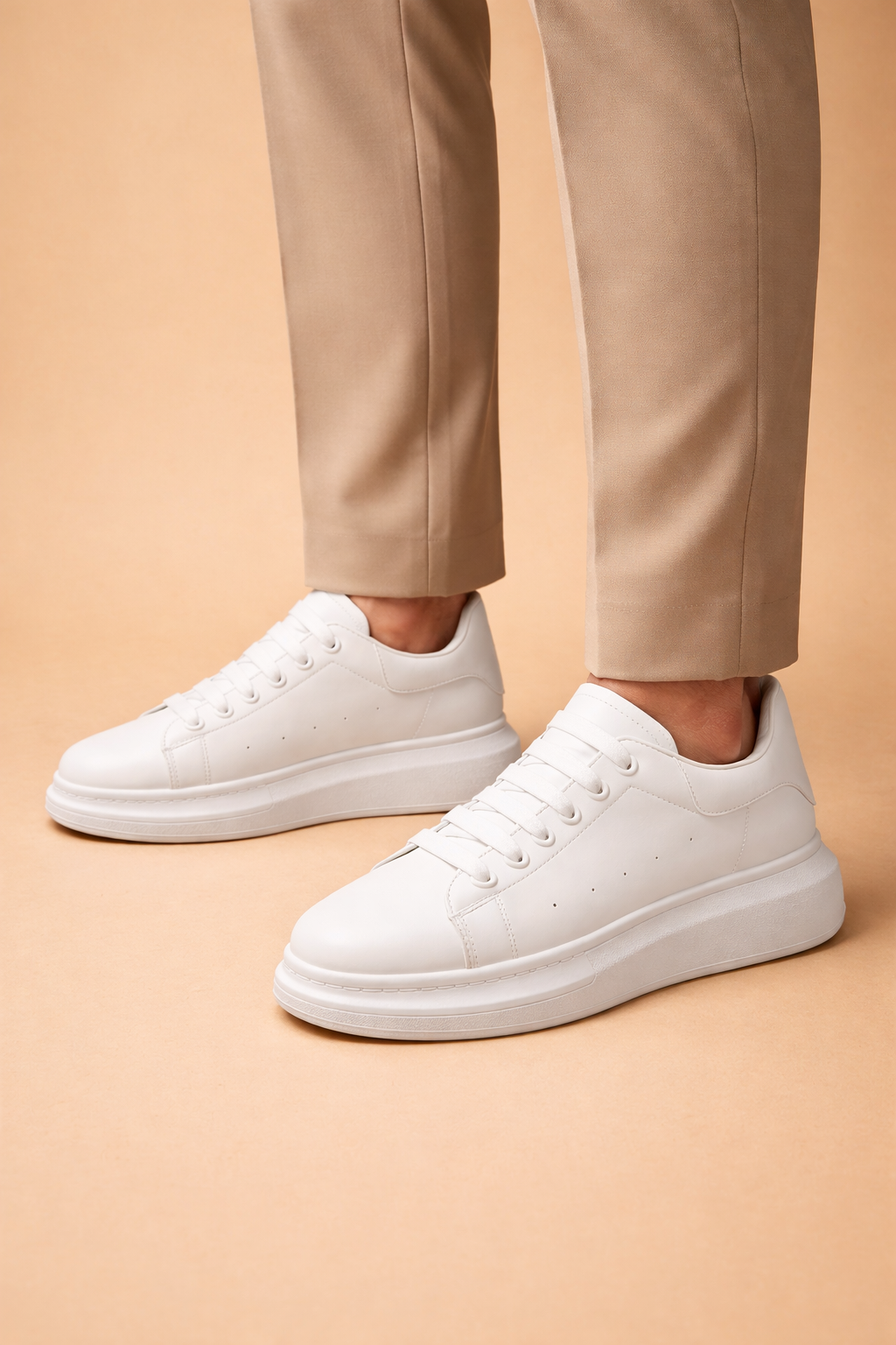 Męskie sneakersy na platformie street style nowoczesny masywny design komfort