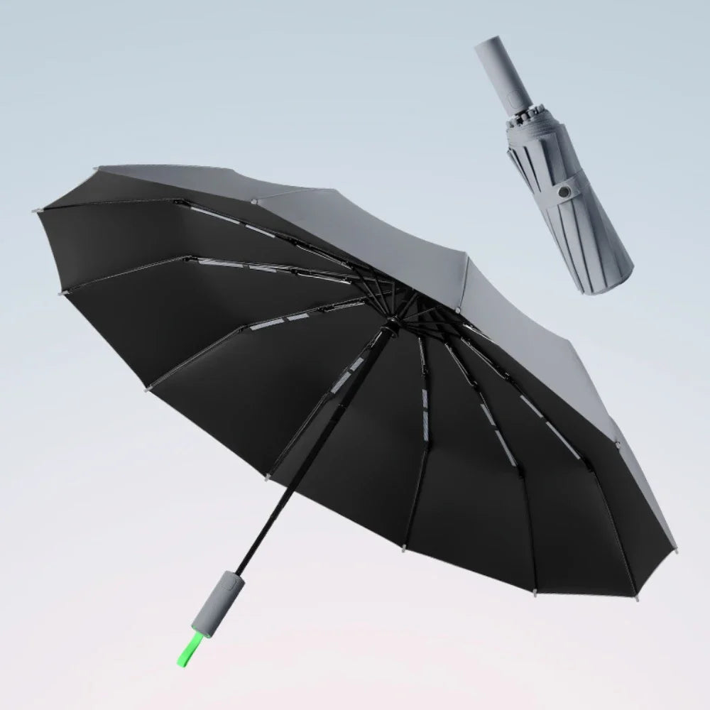 WeatherGuard Rejseskærm | Vind- & Vandtæt Paraply med UV Beskyttelse