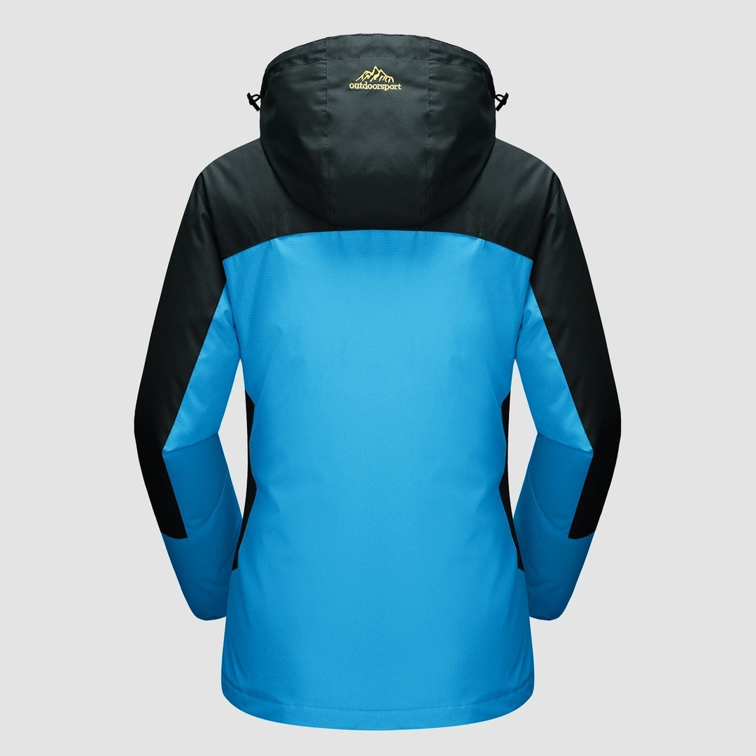 Alsidig 3-i-1 Jakke til Kvinder | Vandtæt Vinterjakke med Aftagelig Fleece | All-Weather Skijakke