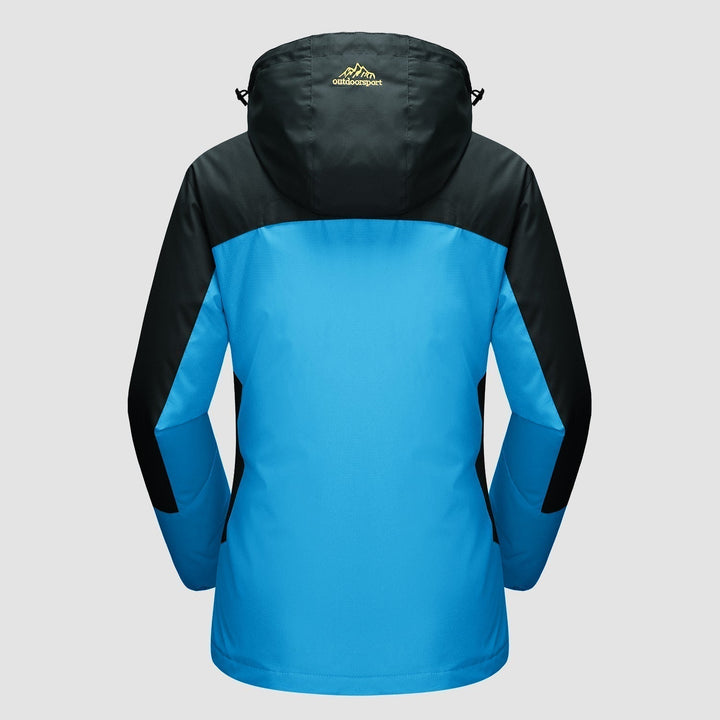 Alsidig 3-i-1 Jakke til Kvinder | Vandtæt Vinterjakke med Aftagelig Fleece | All-Weather Skijakke