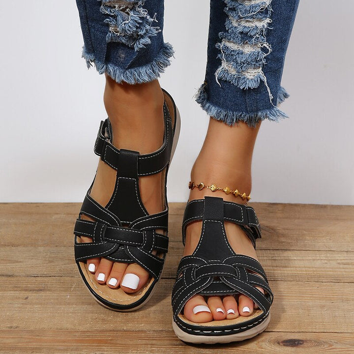 Orthopedic hiking sandals for ladies platform outdoor comfort
