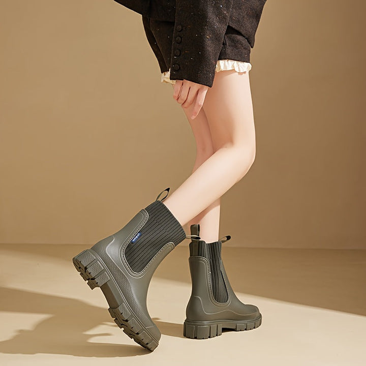 Botas de lluvia Urban Storm para mujer - impermeables, cómodas y con plataforma moderna