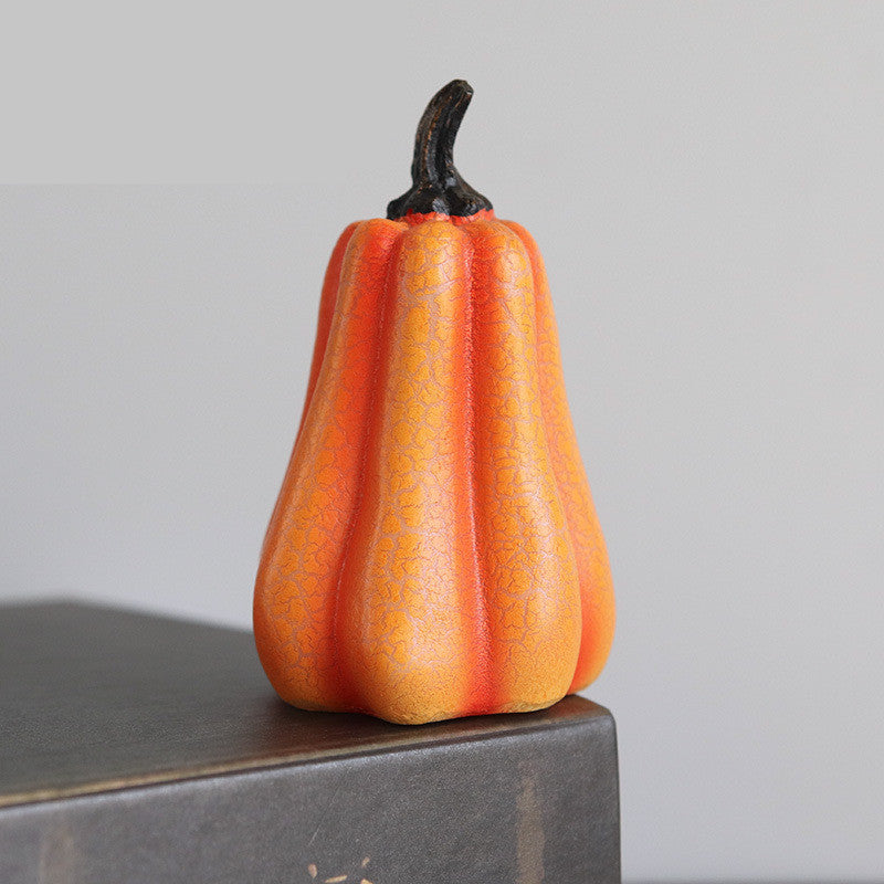 LED-calabaza de Halloween - decoración luminosa espeluznante hecha de resina duradera