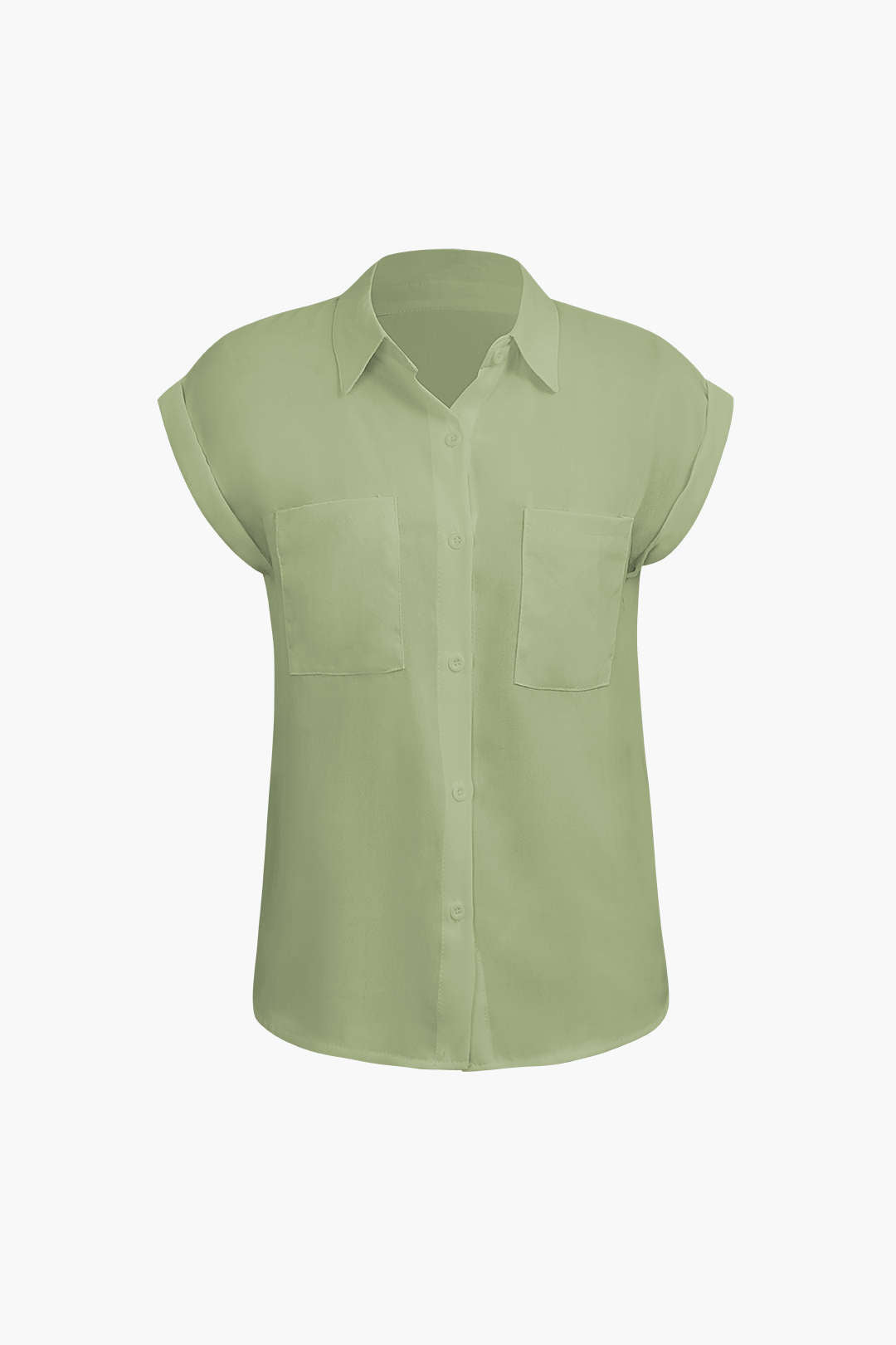 Vittoria Women's Shirt | Minimalist shirt with knot below and rolled up sleeves