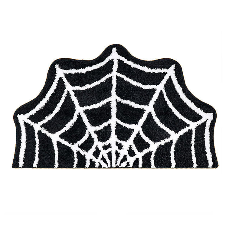 Covoraș de intrare Halloween Pânză de păianjen - Antiderapant, durabil și design înfricoșător