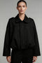 Noir Kort Bomberjakke | Elegant Suede-Look til Dame, Moderne & Stilfuld