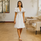 Vestido Blanche Fay | Vestido de verão leve e chique com babados elegantes