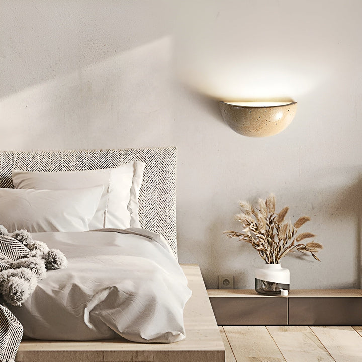 ZenGlow Stone LED wall lamp | Wabi-Sabi design Minimalist and elegant