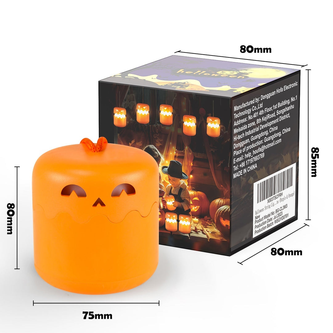 LED-halloween-linternas de calabaza - decoración luminosa festiva y aterradora