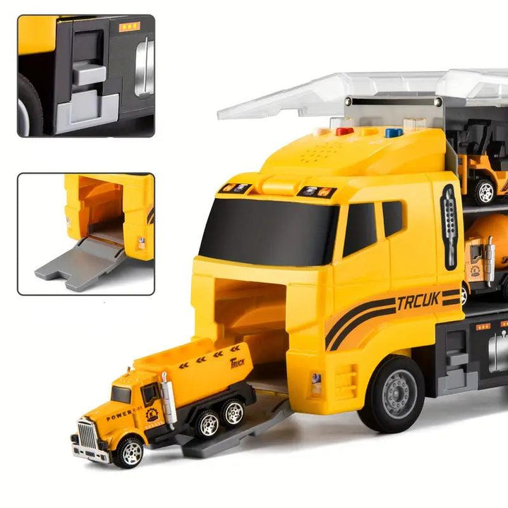 Kit de construção interativo para crianças | Conjunto pedagógico com veículos e ferramentas