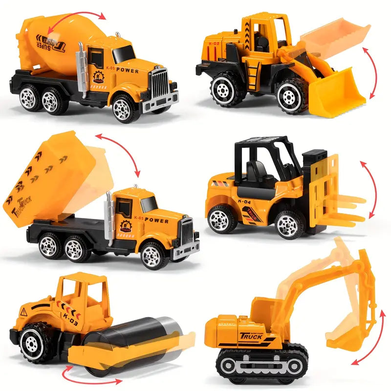 Kit de construção interativo para crianças | Conjunto pedagógico com veículos e ferramentas