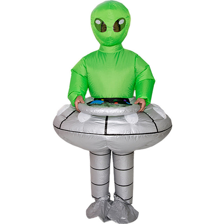 Alien inflable con ovni para niños - disfraz de Halloween original y divertido
