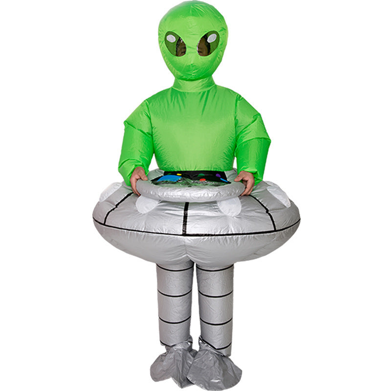 Alien inflable con ovni para niños - disfraz de Halloween original y divertido