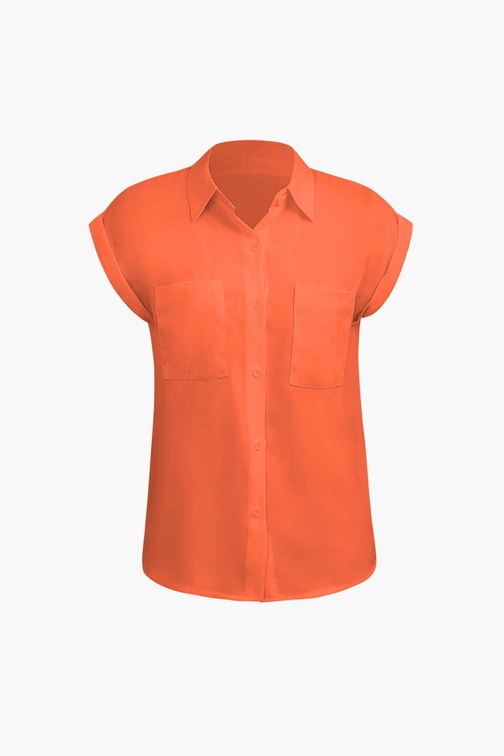 Vittoria Women's Shirt | Minimalist shirt with knot below and rolled up sleeves