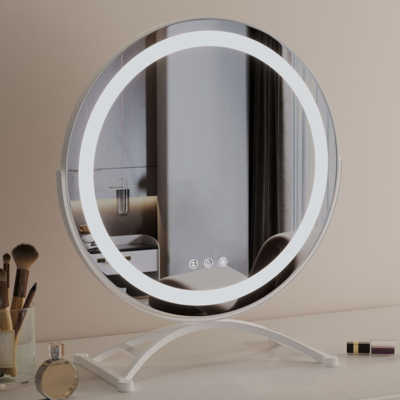 Meikkipeili LED-valolla ja kosketuksella | 3 valotilaa 360° kääntyvä ja USB-virtalähteellä varustettu muotoilu