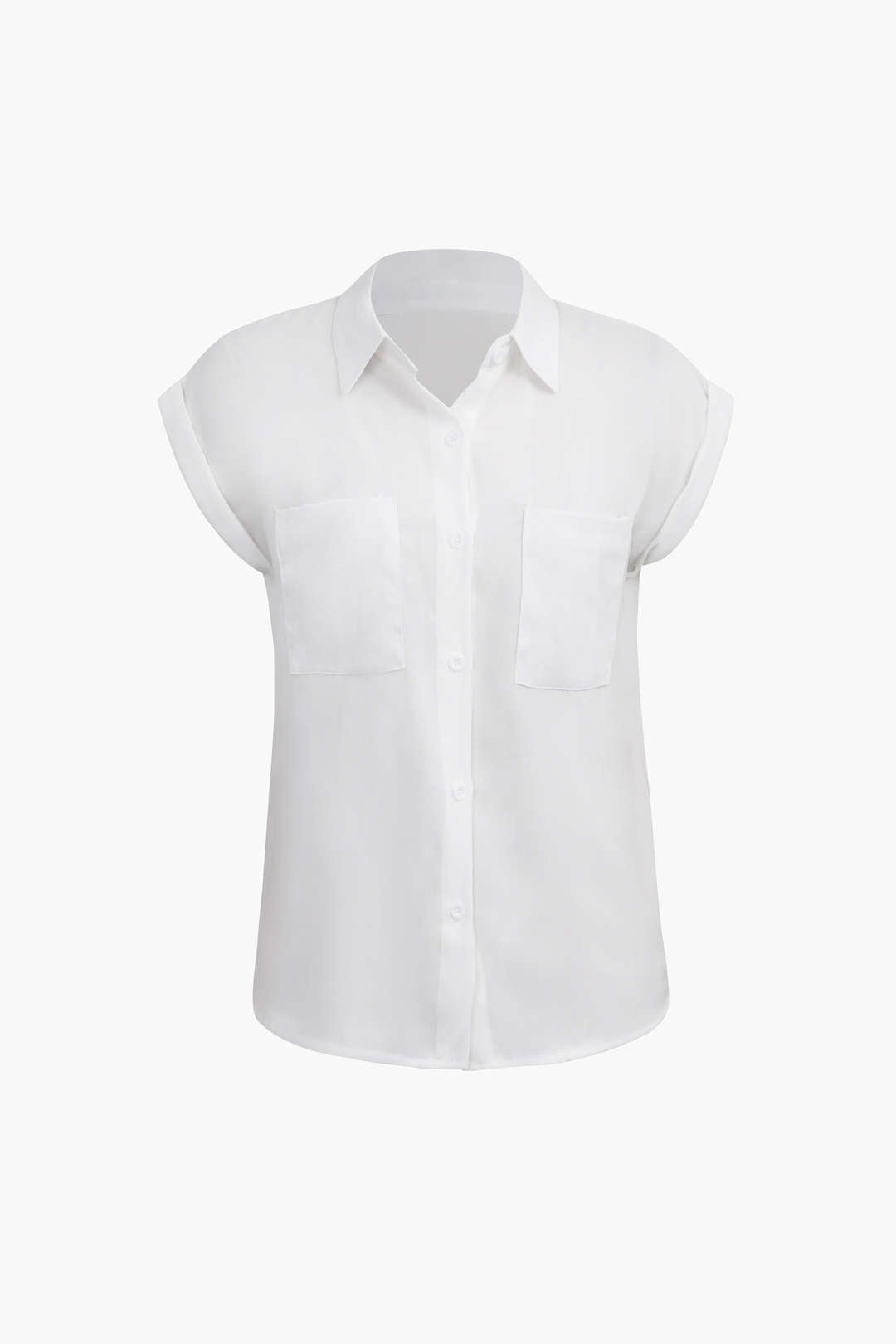 Vittoria Women's Shirt | Minimalist shirt with knot below and rolled up sleeves